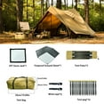 thumbnail image 3 of Dandelion Shell Hot Tent Cabin Plus X3 3-Person Tent with Stove Jack, 3 of 11