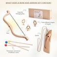 thumbnail image 3 of Kiewfjdk Bow and Arrow for Kids – Wooden Archery Set for Kids Target, Mini Bow and Arrow Toy, Montessori Learning Toys for 3 Year Old up, Indoor and Outdoor Sports Toys for Children Boys & Girls, 3 of 11