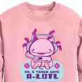 thumbnail image 2 of Instant Message - Ya, I Video Game A-Lotl - Toddler & Youth Crewneck Fleece Sweatshirt, 2 of 5