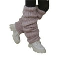 thumbnail image 2 of Douhoow Women Knitted Leg Warmers Winter Socks Solid Crochet Boot Socks, 2 of 6