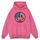 thumbnail image 3 of Sudadera con capucha retro desgastada con cara sonriente de la bandera estadounidense para hombre, ropa de moda, sudadera de hip hop, 100 % algodón con capucha, 3 of 4