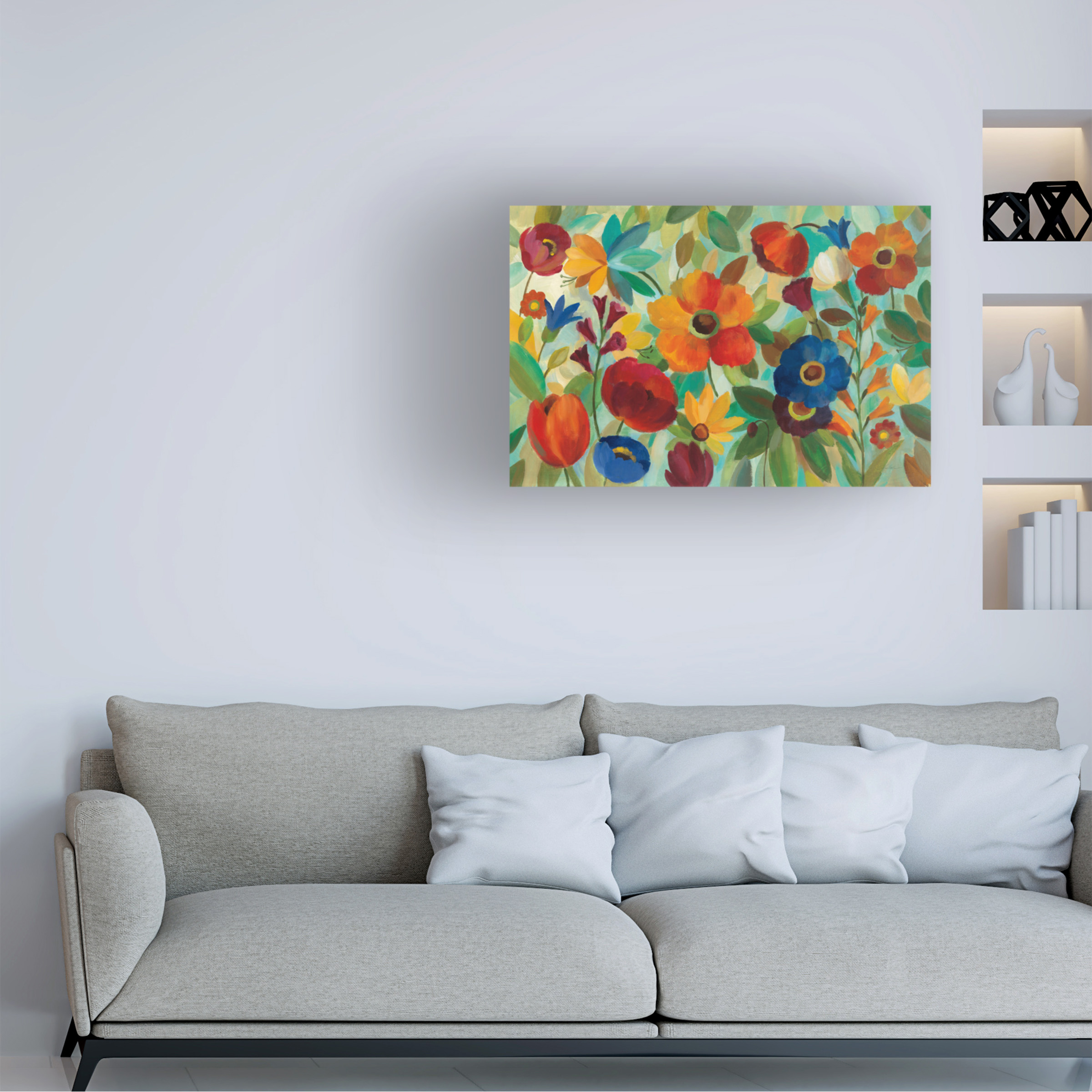 Silvia Vassileva 'Summer Floral V' Canvas Art