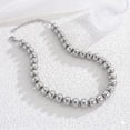 thumbnail image 4 of Leaf Resin Chunky Beaded Necklace for Women, Simple Modern Style Necklace Jewelry Accessory, 4 of 6