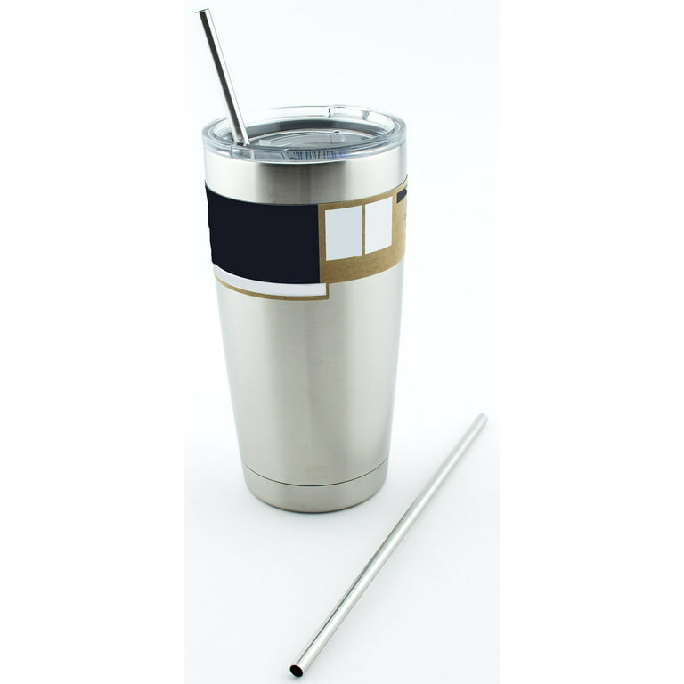 2 Stainless Steel Drinking Straws fits Yeti Tumbler Rambler Cups -  CocoStraw Brand - for 20 oz 