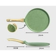 thumbnail image 5 of Greswe Nonstick Crepe Pan,Swiss Granite Coating Dosa Pan Pancake Flat Skillet with Stay-Cool Handle 26.5cm(10inch), 5 of 5