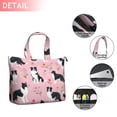 thumbnail image 2 of Border Collie Dogs with Pioneer Flower Travel Tote Bags for Women Carry On,Large Weekender Bags for Women Travel,Multi Functional Duffle Bag for Work,Shopping,Sports, 2 of 5