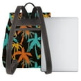thumbnail image 3 of Sikiie Palm Trees Women Genuine Leather Backpack Fashion Rucksack Daypack Leather Casual Travel Backpacks for Women, 3 of 4