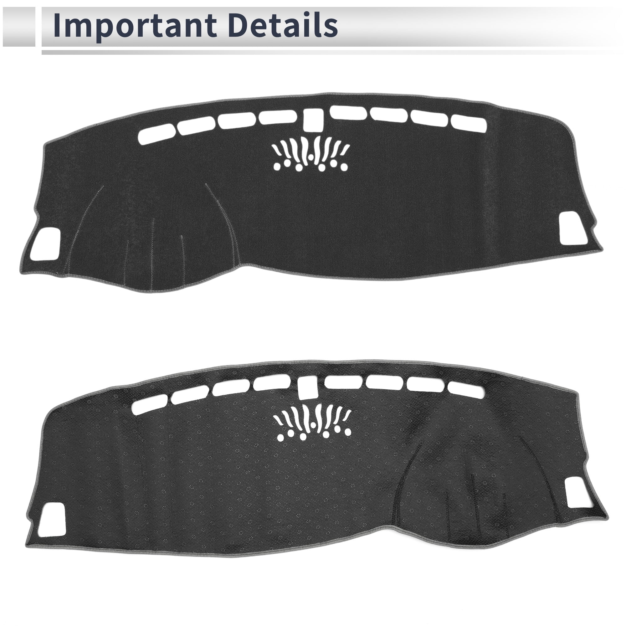 Unique Bargains Dash Cover for KIA Sportage 2017-2022 Non-Slip Dashboard Carpet Black