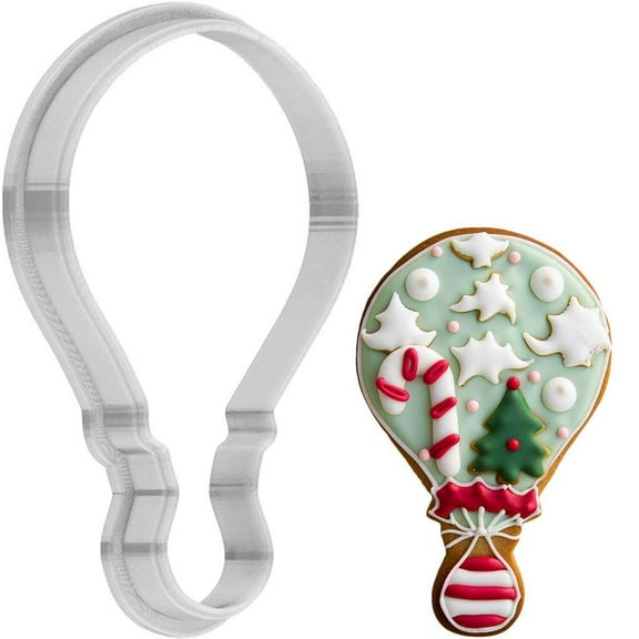 Christmas Balloon Cookie Cutter 4 Inch Made in USA by WONDERTORY