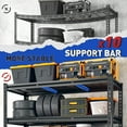 thumbnail image 2 of REIBII 72"H Heavy Duty Storage Shelves 48"W Metal Garage Shelf Wire Shelving Units,2700 LBS, 2 of 6