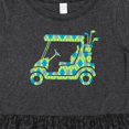thumbnail image 4 of Inktastic Golf Cart with Argyle Pattern Girls Toddler Dress, 4 of 5