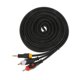 thumbnail image 3 of Cable de Cable de Adaptador de Audio Estéreo de 3,5 Mm a 2 con Doble Blindaje - 3 metros Sunnimix Cable de audio RCA, 3 of 6