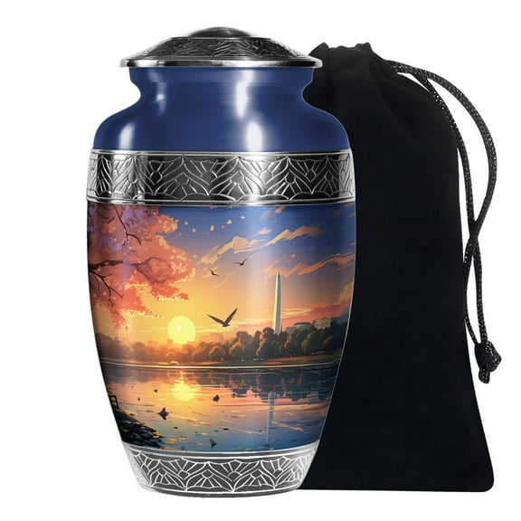 KARYLIZ River Burial Urns For Human Ashes Adult Man & Woman Large Cremation Urn 10 Inch