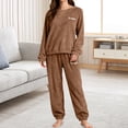 thumbnail image 6 of CQXIDFH Pajamas for Women Plus Size Thickened Coral Velvet Pajama Set Warm Winter Loungewear Large Casual Home Wear Soft Comfy Pj Sets, 6 of 6