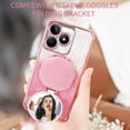 thumbnail image 5 of Kickstand Case for Realme C53 Cover Soft TPU Silicone Phone Case with Luxury Magnetic Mirror Stand Shell for Women Men Anti-Fall Protective Cover Compatible with Realme C53 Case, 5 of 7