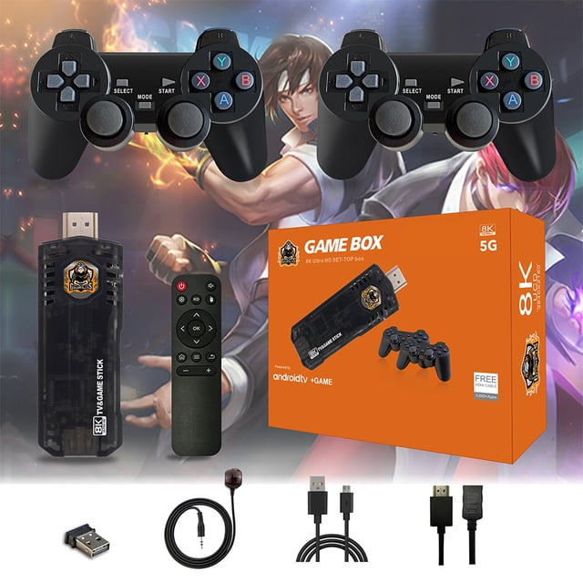 Consola de videojuegos X8 Stick Consola de juegos retro inalámbrica de sistema dual para Android Sywqhk Para estrenar