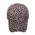 thumbnail image 4 of MIASHUI Women Men Sun Sport Hat Leopard Print Adjustable Baseball Cap,Pink, 4 of 5