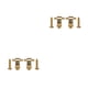 thumbnail image 2 of Wosthever De cuerdas de rodillos, árboles, retenedores de cuerdas, prácticas hebillas a prueba de herrumbre, guías, superficie recubierta, accesorios Oro 2piezas Wosthever CBP489151, 2 of 5