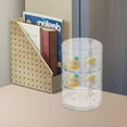 thumbnail image 3 of Toy Storage Cabinet, Collectible Display Case, Small Doll Round Holder Box, 3 of 4