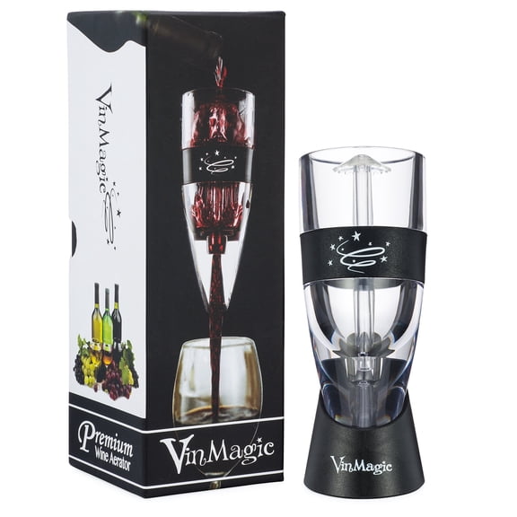 Vinmagic Wine Aerator Decanter, 3-Stage Aeration System, No-Drip Stand