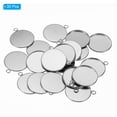 thumbnail image 3 of Uxcell Pendant Trays, 30 Pack 316 Stainless Steel 25mm Round Bezel Trays Pendant Base Cabochons Settings Trays, 3 of 6