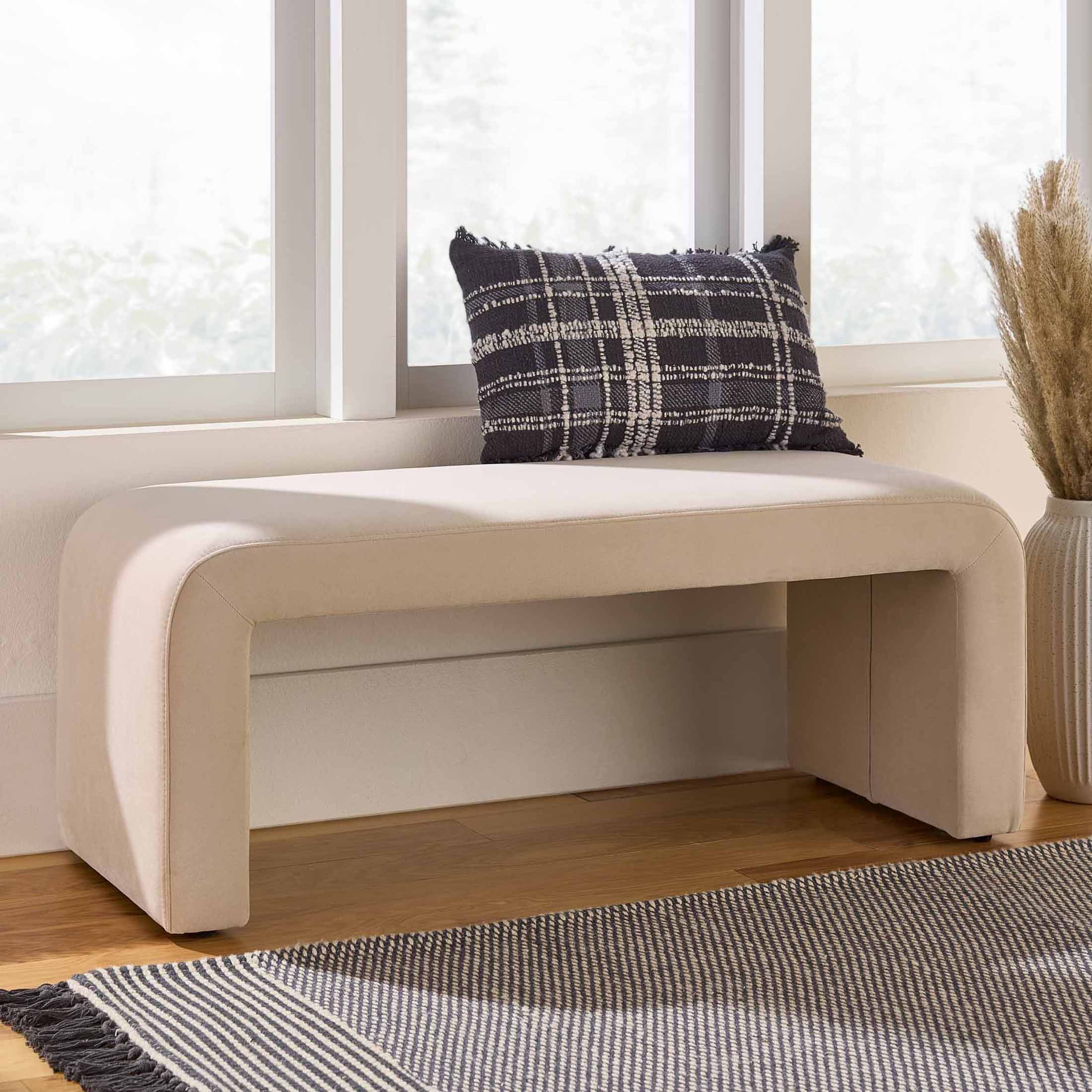 Better Homes & Gardens Juliet Velvet Banc, Beige