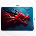 thumbnail image 3 of Tapete Mouse Pad Gaming Naceb Dragox Virtual Zone Rojo Microfibra 240mm x 310mm, 3 of 4