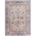 thumbnail image 1 of Turkish Oriental Floral Turkish Distressed Blue Area Rug, 1 of 5
