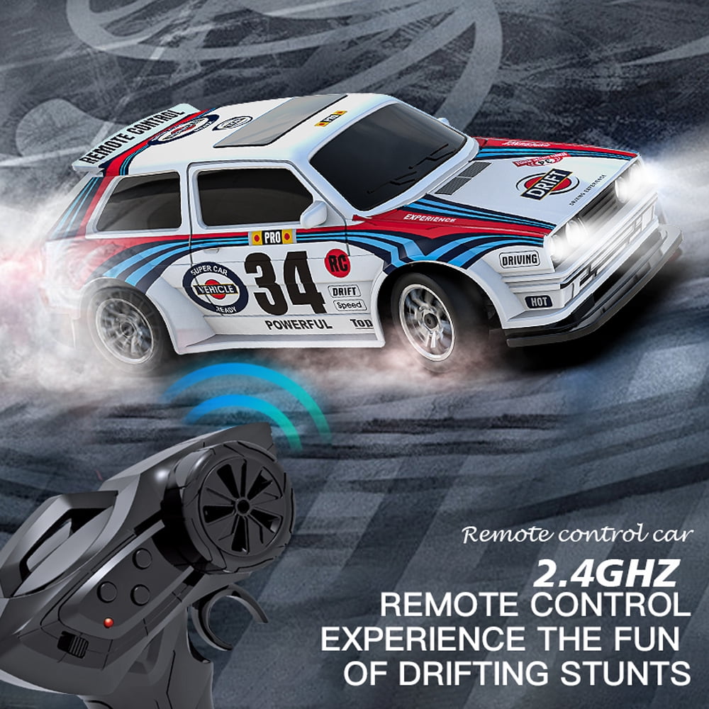 4WD 1/43 Scale Mini RC Drift Car,  High Speed Racing Micro Small with Full Proportional RTR 2.4GHz Remote Control Car, Toys for Christmas Birthday Gifts