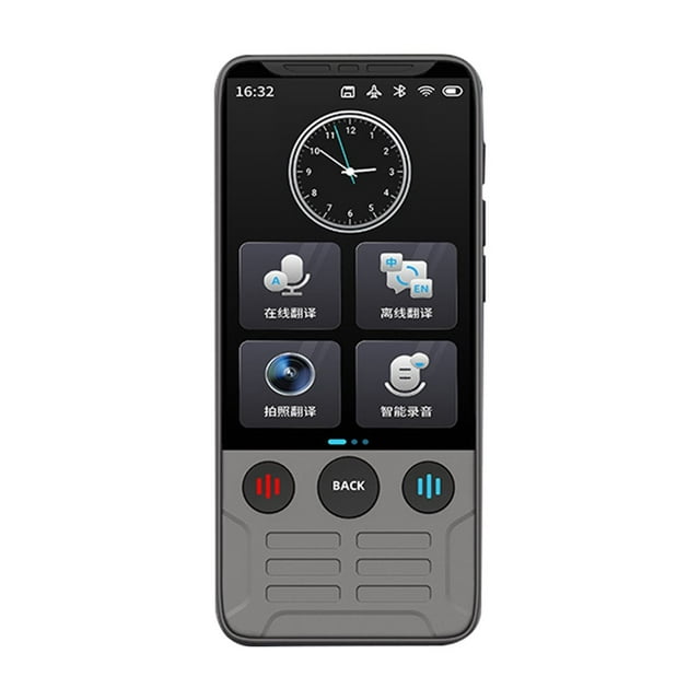 Traductor de Idiomas con IA de 2,8 Pulgadas, Compatible con 142 Idiomas, Traducción en Línea, Chat en Tiempo Real, Voz, Fotos, Grabación Sin Conexión.