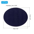 thumbnail image 2 of Uxcell Oval Iron-on Patches Elbow Knee Velvet Patches Kit for Pants Shirts Jackets Dark Blue 8 Pack, 2 of 6