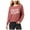 Red, variant on Project Social T Womens Merry & Tipsy Sweatshirt, Red, Small