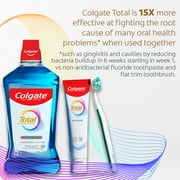 Colgate Total Active Prevention Foaming Clean Medium Toothbrush, White, 2 Pack