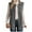 Gray, variant on HongQid Women's Corduroy Vest Sleeveless Button Down Waistcoat Casual Fall Winter Vests