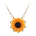 thumbnail image 1 of Sonducket Collar de cadena de cuello chapado en forma de girasol, joyería de cuello que no se desvanece para mujeres y niñas, dorado Ropa, zapatos y accesorios Miscelánea  dos, 1 of 1