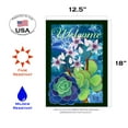 thumbnail image 2 of Toland Home Garden Jade Welcome Flower Welcome Flag Double Sided 12x18 Inch, 2 of 5