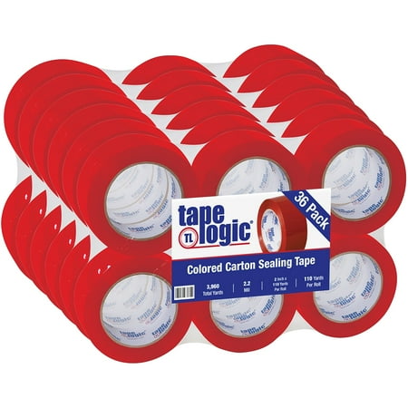 UPC: 0841436054768 | Tape Logic Carton Sealing Tape 2.2 Mil 2  x 110 yds. Red 36/Case T90222R