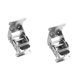 thumbnail image 3 of 2 soportes plegables, extensiones de bloqueo, soportes hechos de tornillos, autoblocantes Plata, 3 of 9