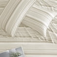 thumbnail image 5 of ClevaHome 3-Piece Twin Microfiber Classic Stripe Bed Sheet Set, Super Soft, Breathable Stripe Bedding with 16 inches Deep Pocket,Desert Stripe, 5 of 7