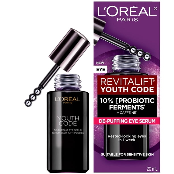L'Oréal Paris Revitalift Youth Code Eye Serum, 10% Probiotic