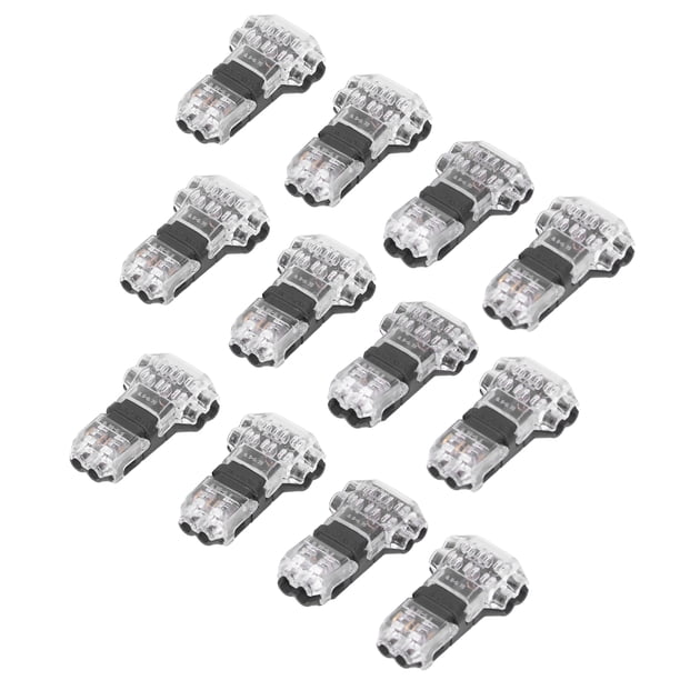 12 piezas de conectores de toma en T de bajo voltaje, conector de cable de 3 vías, conector de empalme de cable rápido sin soldadura para automóvil
