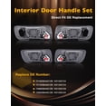 thumbnail image 3 of YISITIAN Interior Door Handle Set (4 PCS), Compatible with 1998-2002 Honda Accord, 1999-2004 Honda Odyssey, Front & Rear Left Driver & Right Passenger, Gray Bezel with Chrome Lever, OE# CJ919-37476, 3 of 7