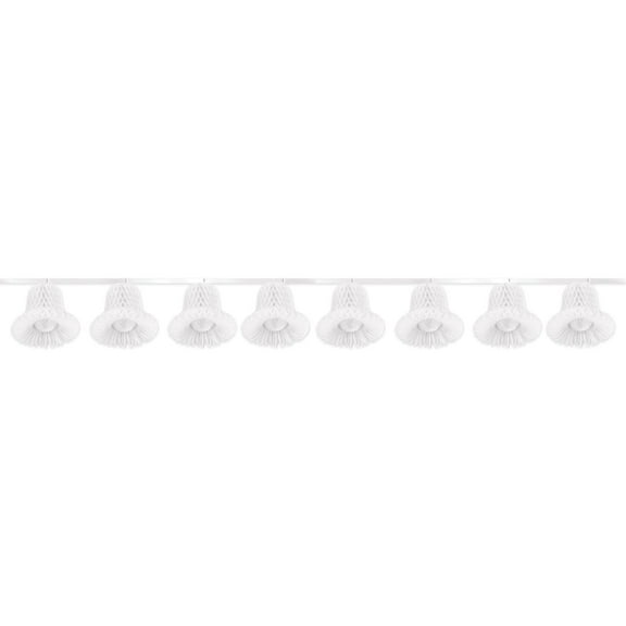 Beistle Tissue Bell Streamer white (Case of 6)