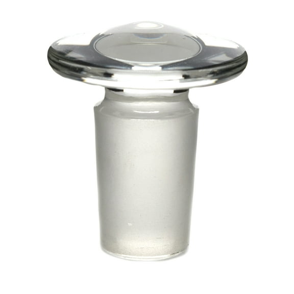 Stopper - Flat Head, Solid Cone, Made of Borosilicate Glass, Size 19/26 - Eisco Labs