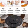 thumbnail image 4 of Artificial Stone Round Table | Fits 6, Ideal for Dining Gatherings | Exquisite Craftsmanship with Hollowed - out Base | Easy to Clean and Burn - proof, 4 of 6