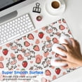 thumbnail image 4 of Long Mouse Pads for Desk,White Cow Strawberry Heart Pattern Desk Mats on Top Of Desks, Desk Mouse Pad Extra Large with 3mm Non-Slip Base and Stitched Edge for Gaming,Office,Work,Home 35.4"x15.7", 4 of 6
