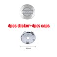 thumbnail image 1 of Car Wheel Center Hub Emblem Sticker Tire Rim Cover For GTR X trail T32 Altima Qashqai Ariya Xterra Patrol Sunny Note Leaf 60mm silver-A-silver, 1 of 6