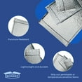thumbnail image 3 of The Boxery Thermal Bubble Mailer 11” x 15”|Pack of 10 Insulated Metallic Bubble Mailers, Self-Seal Metallic Bubble Envelope, Waterproof Insulated Shipping Envelopes for Food, Cosmetics, 3 of 6