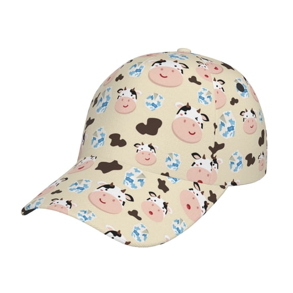 Baseball Cap, Cute Cow_A Hats For Men Women Low Profile Classic Adjustable Dad Hat For Running Workout