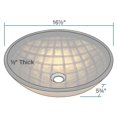 thumbnail image 6 of MR Direct 635 Vessel Sink Ensemble with a Brushed Nickel finish 726 faucet, pop-up drain, and sink ring., 6 of 7